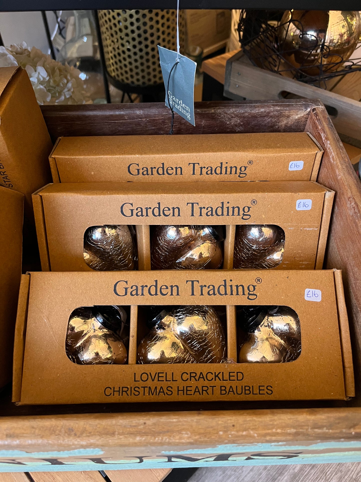 Garden Trading Love Heart Baubles