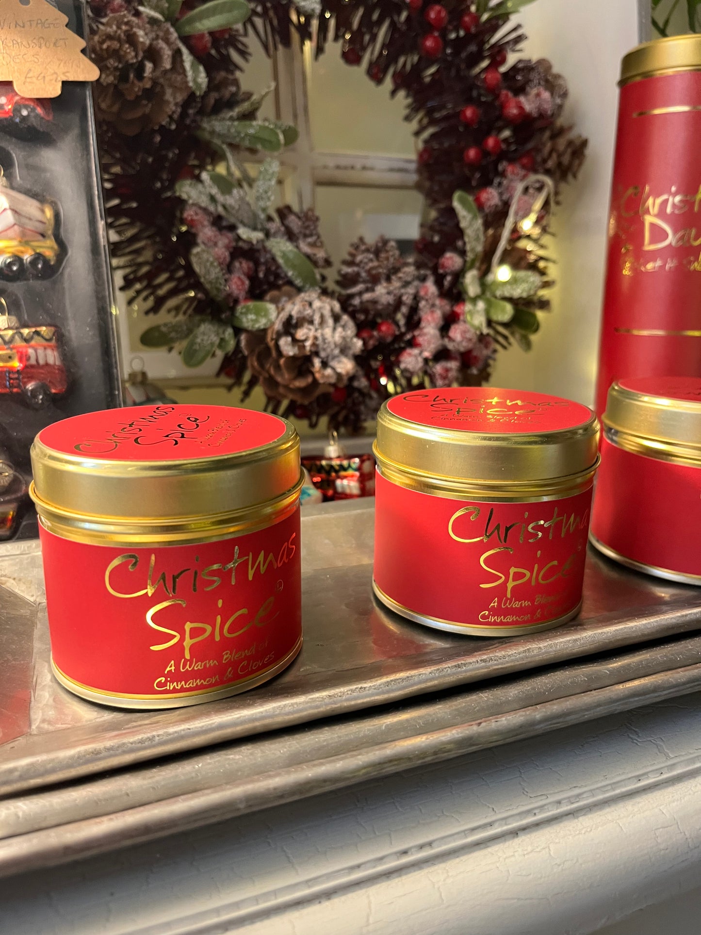 Lily Flame Christmas Spice Tin Candle