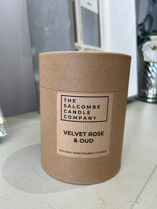 The Salcombe Candle Company - Velvet Rose & Oud Candle 17oz