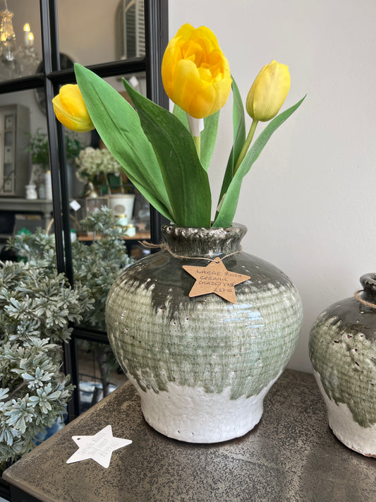 Grand Illusions: Crackle Glaze Vase