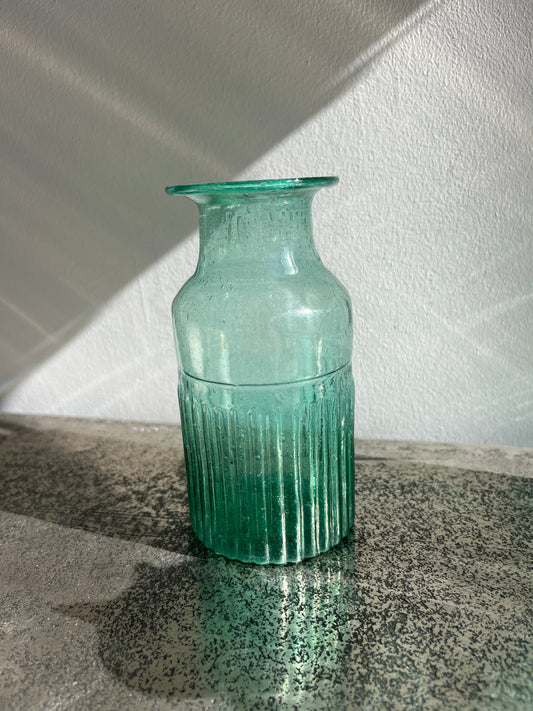 Grand Illusions - Recycled Teal Vase