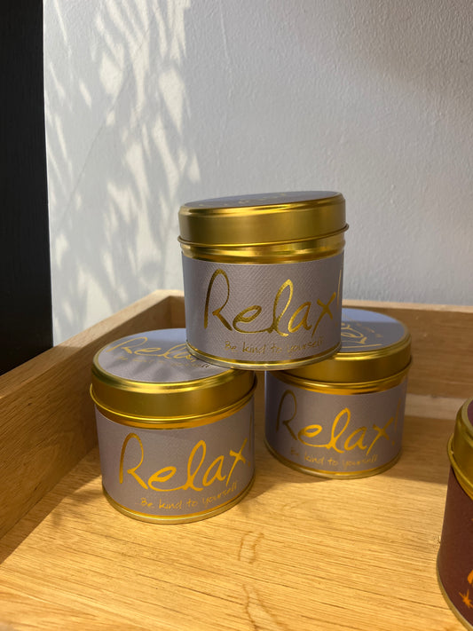 Lily Flame Relax Tin Candle