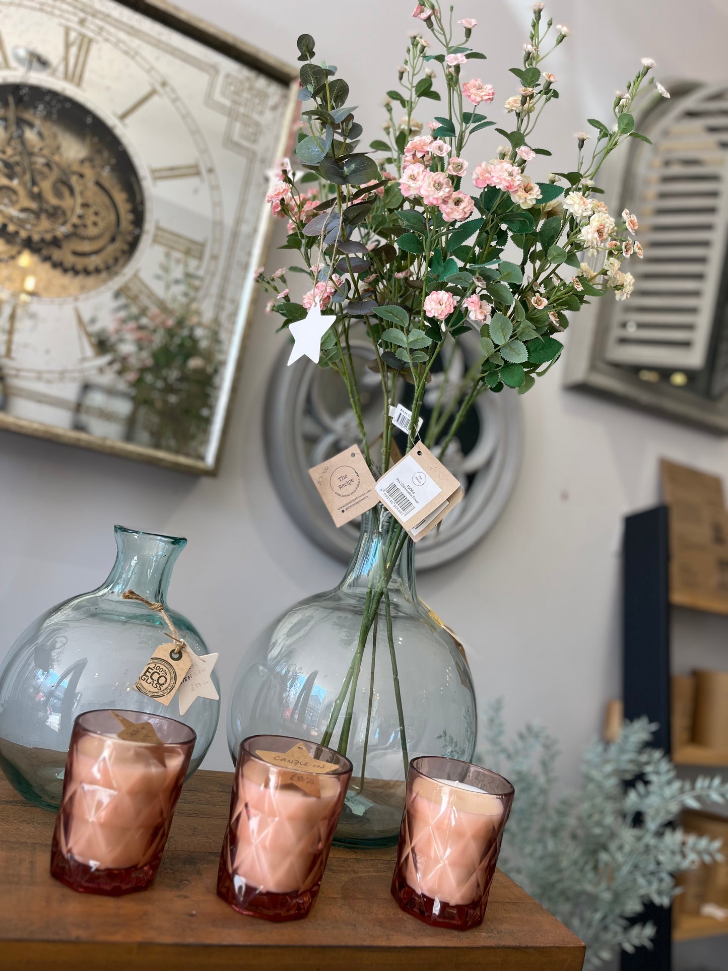 Grand Illusions: Glass Votive Rhubarb