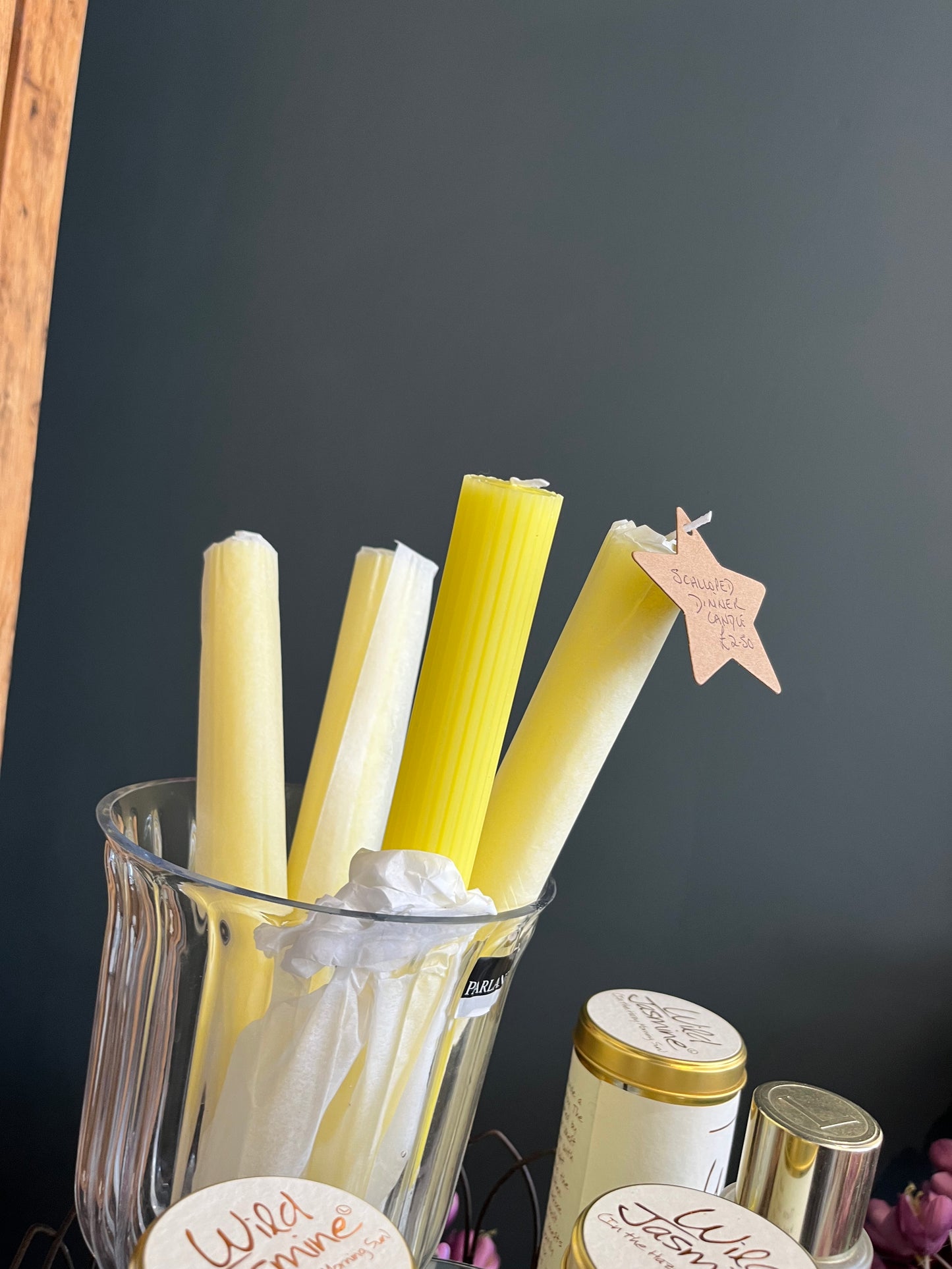 Grand Illusions: Lemon Scalloped Dinner Candle