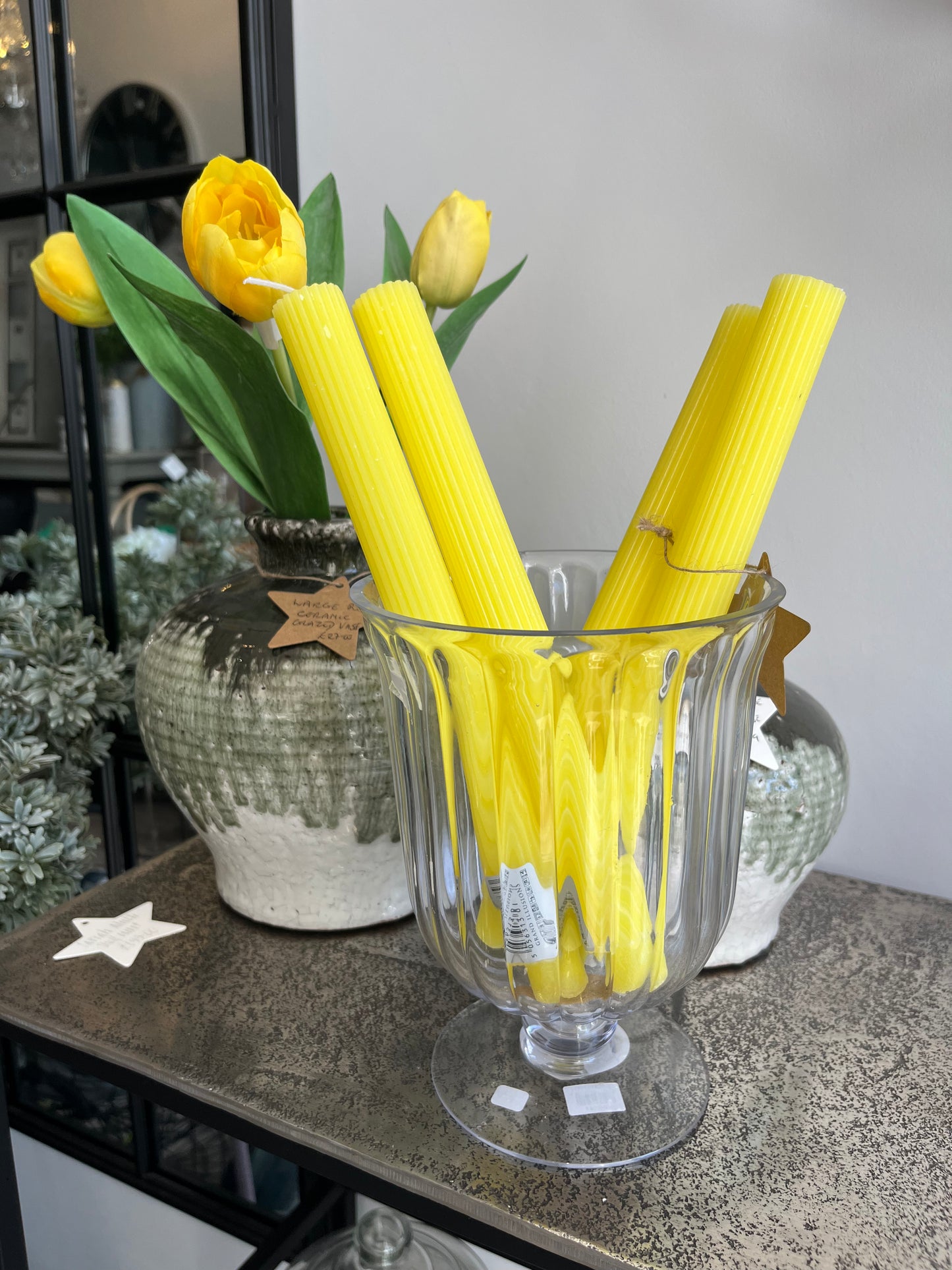 Grand Illusions: Lemon Scalloped Dinner Candle