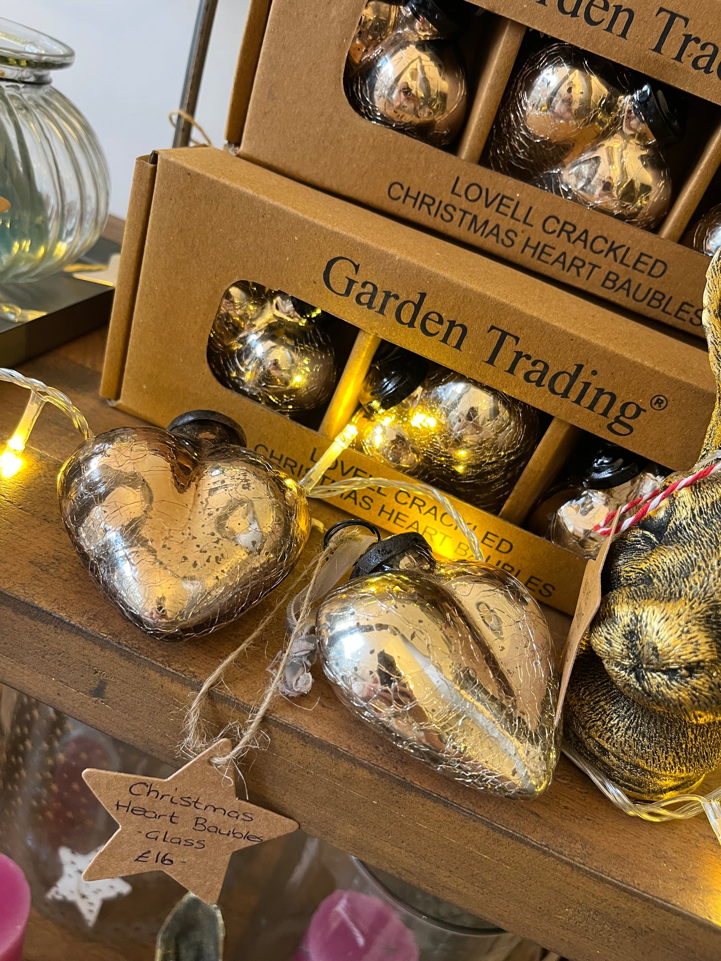 Garden Trading Love Heart Baubles